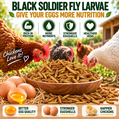 DRIED BLACK SOLDIER FLY LARVAE