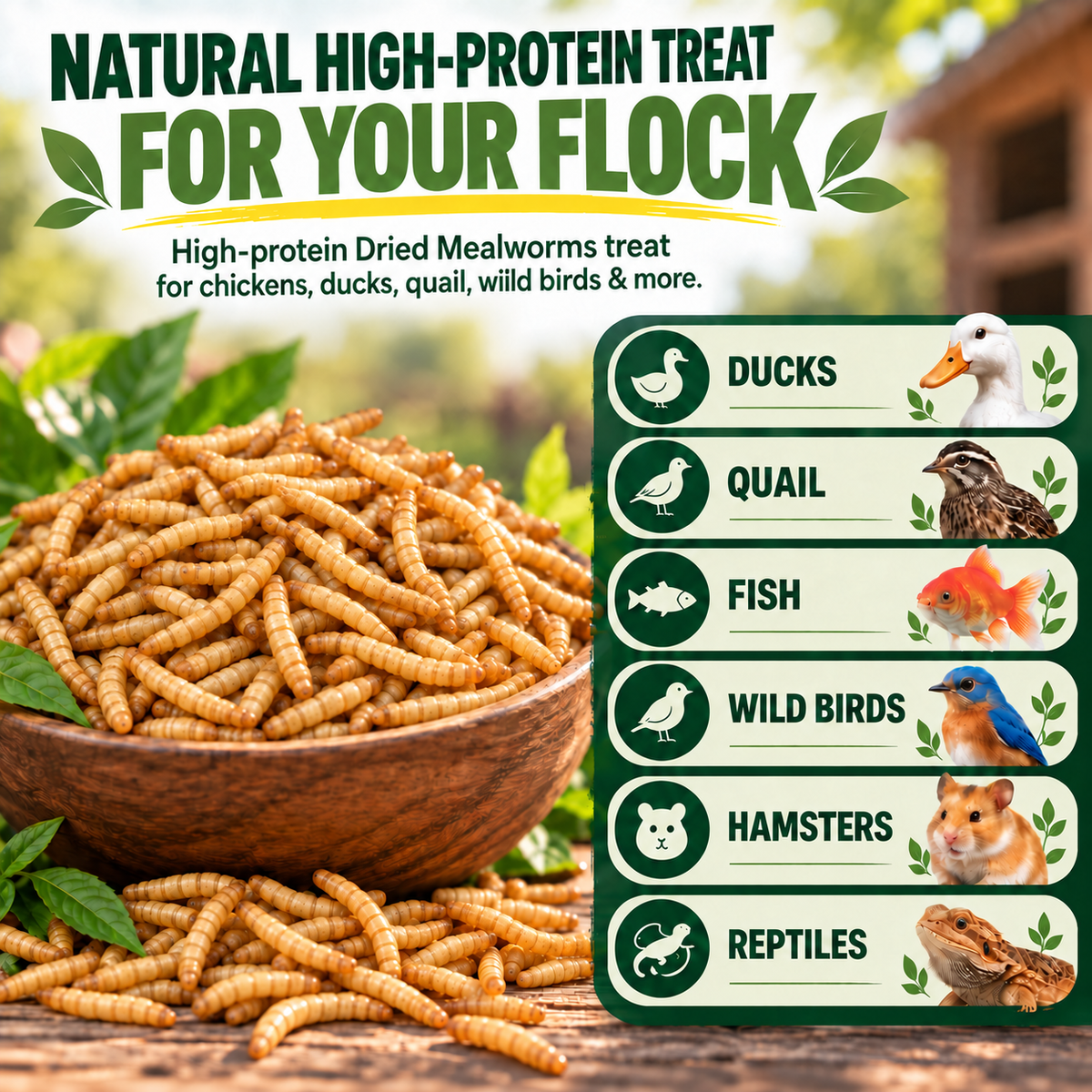 DRIED MEALWORMS