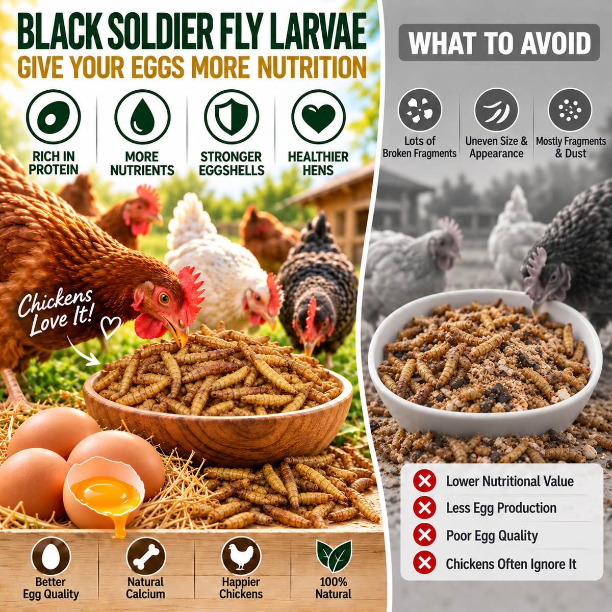 DRIED BLACK SOLDIER FLY LARVAE
