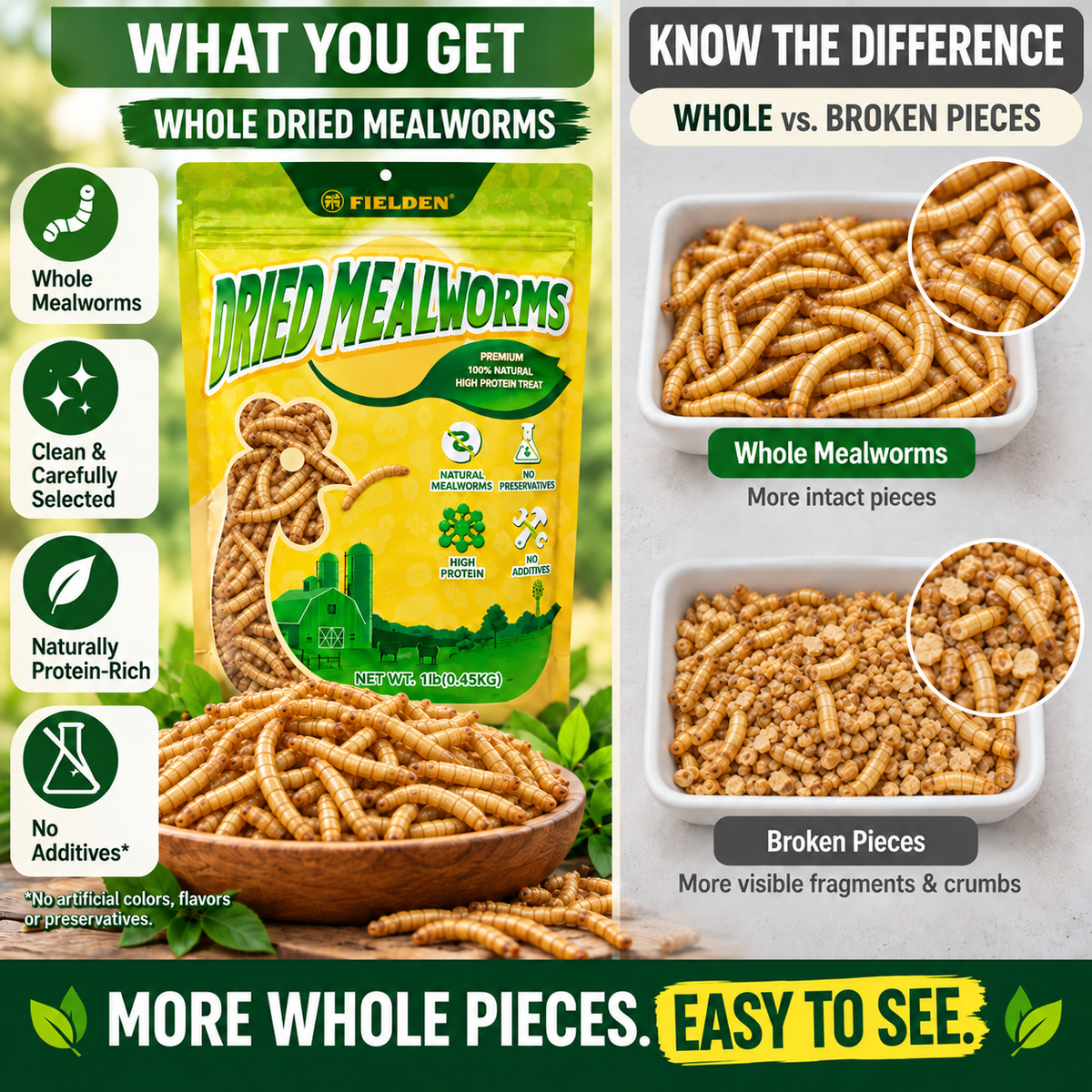 DRIED MEALWORMS