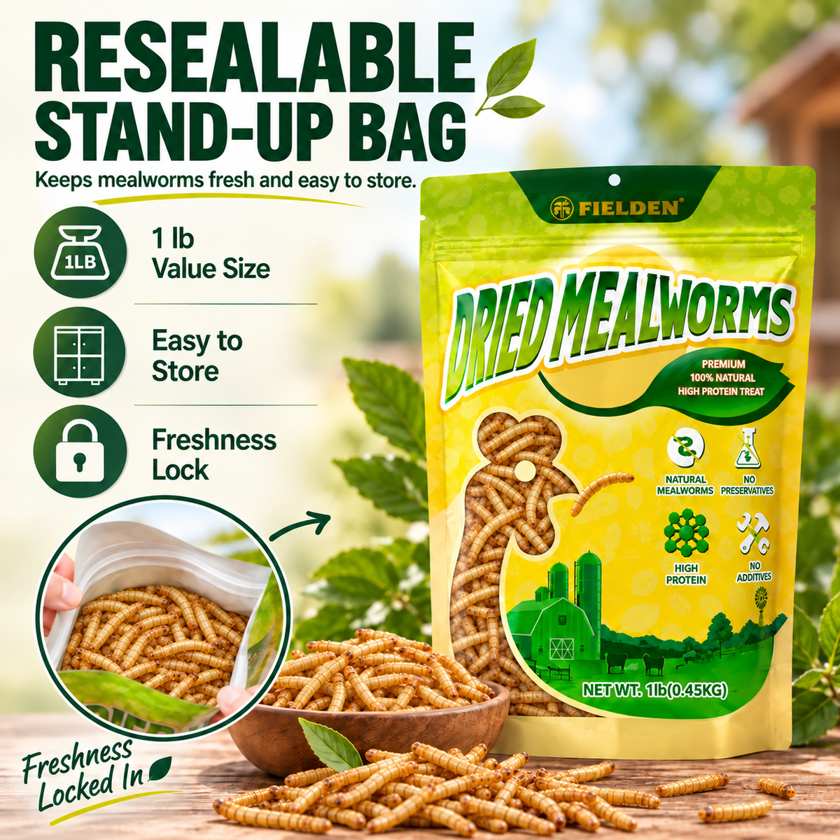 DRIED MEALWORMS